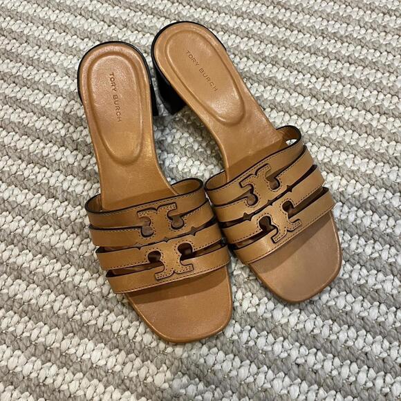 Tory Burch Women's Ines Heel Mule Sandal - Picture 4 of 8